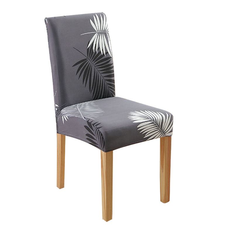Housses de chaise de salle à manger à imprimé stretch spandex
