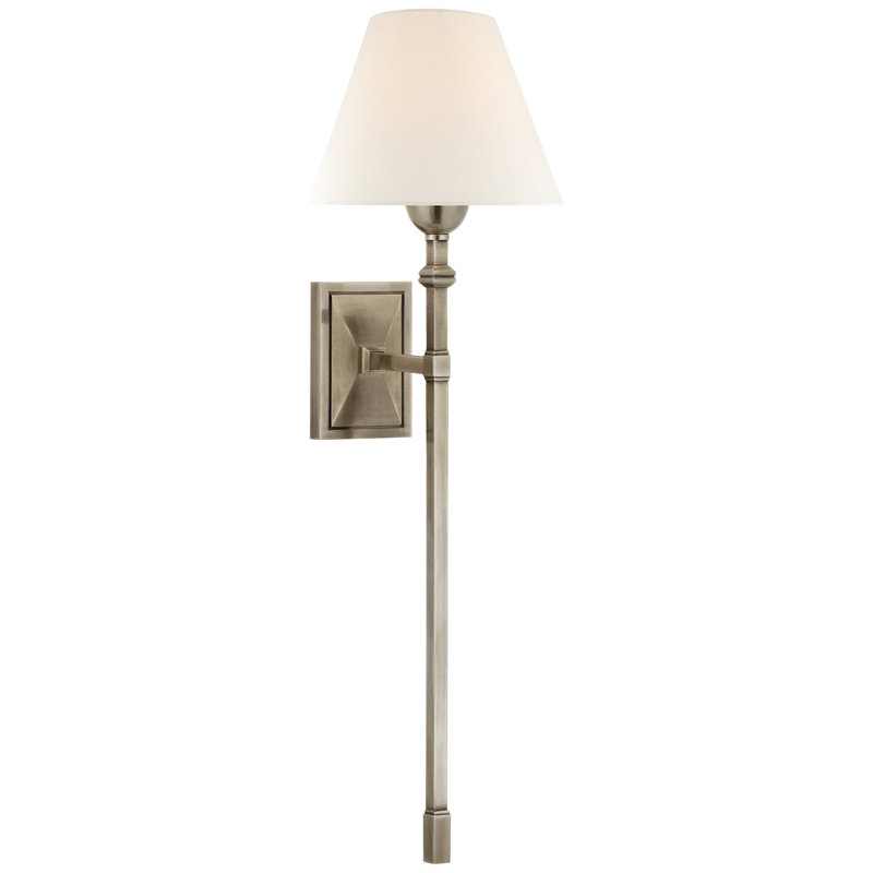 Alexa Hampton Jane Large Single Tail Sconce, Antique Nickel
