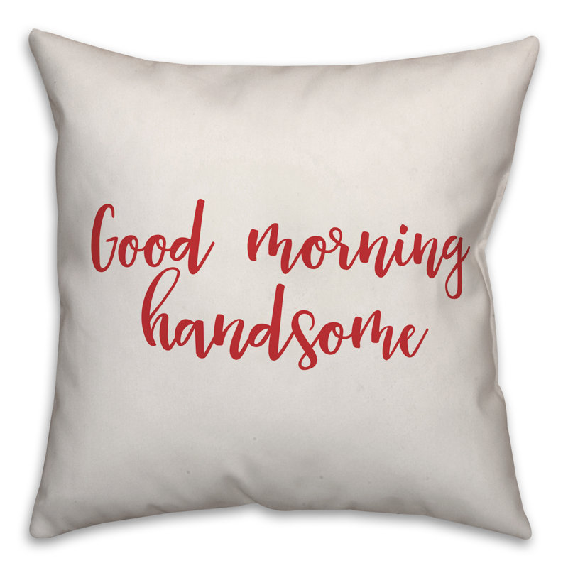  Coussin Good Good, Blanc / rouge, Coussin décoratif