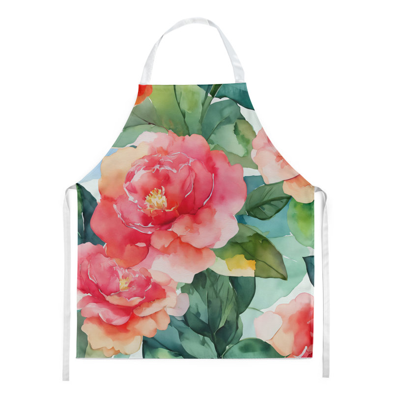 Iris du Tennessee en tablier aquarelle, Camélia rose de l'Alabama