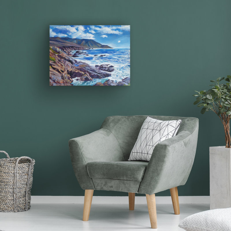 Œuvre sur toile, bolivaire David Lloyd Glover, H 14 po x l 19 po