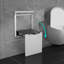Tabouret de salle de bain pliable mural argenté avec charge de 330 lb pour tabouret de vestiaire de salle de bain 