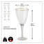Verres à vin dorés Mid Century