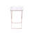 Clear Acrylic & Copper Finish Tray Table