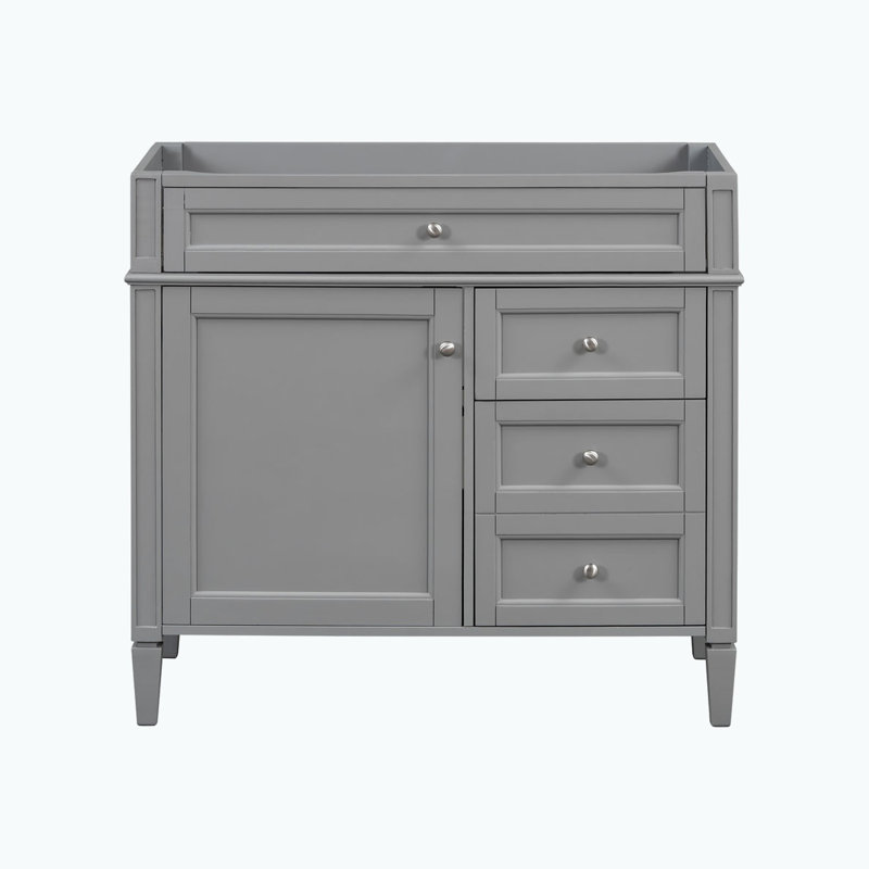Meuble-lavabo 36 po sans lavabo supérieur, Gris