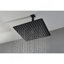 Pomme de douche 16 po noir mat