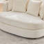 Fauteuil demi-tonneau rembourré en chenille-141022762