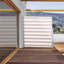 Blumfeldt 3cm W x 0.13cm D White/Beige Cover Retractable Side Awning