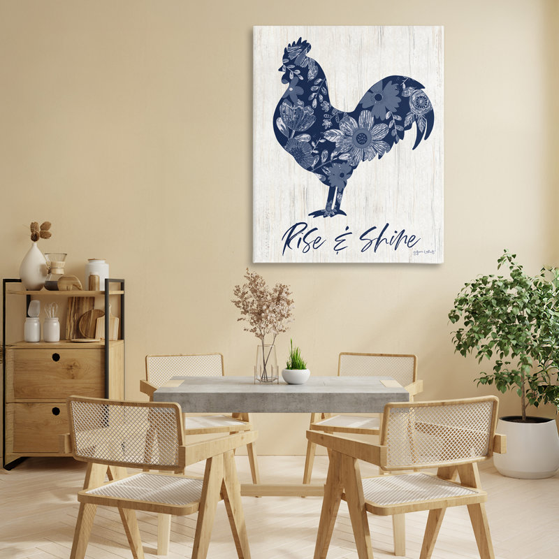 Toile de coq Floral Rise & Shine, conception par Annie Lapoint, H 30 po x l 24 po