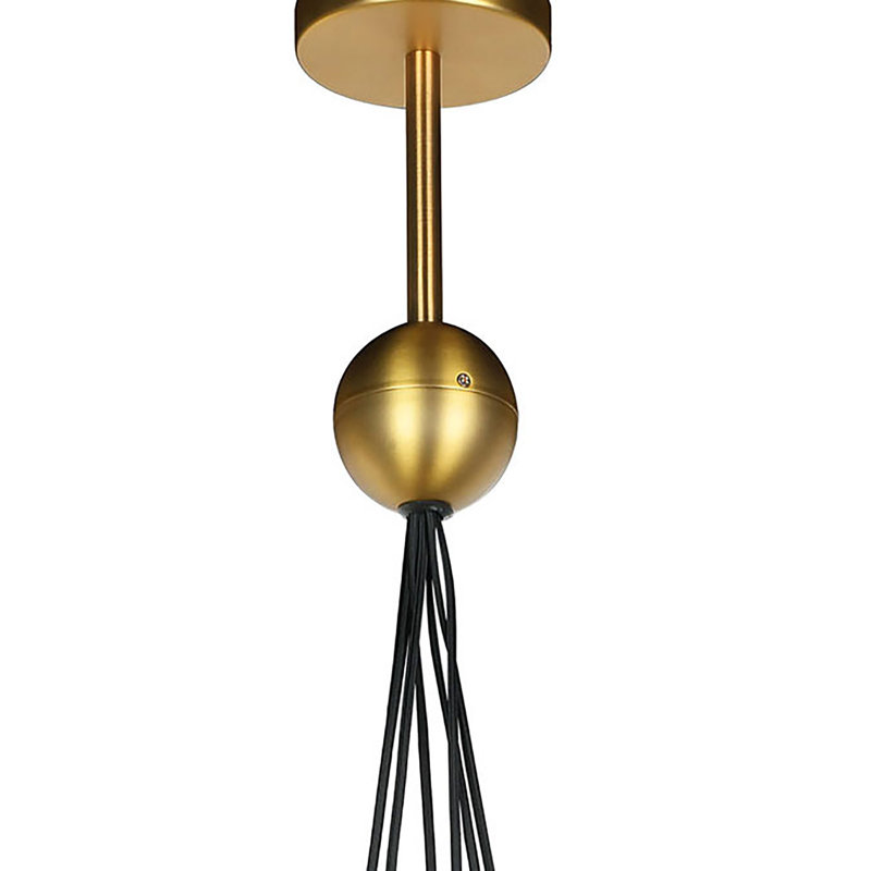 Lustre sphérique unique et remarquable à 6 lumières Osias
