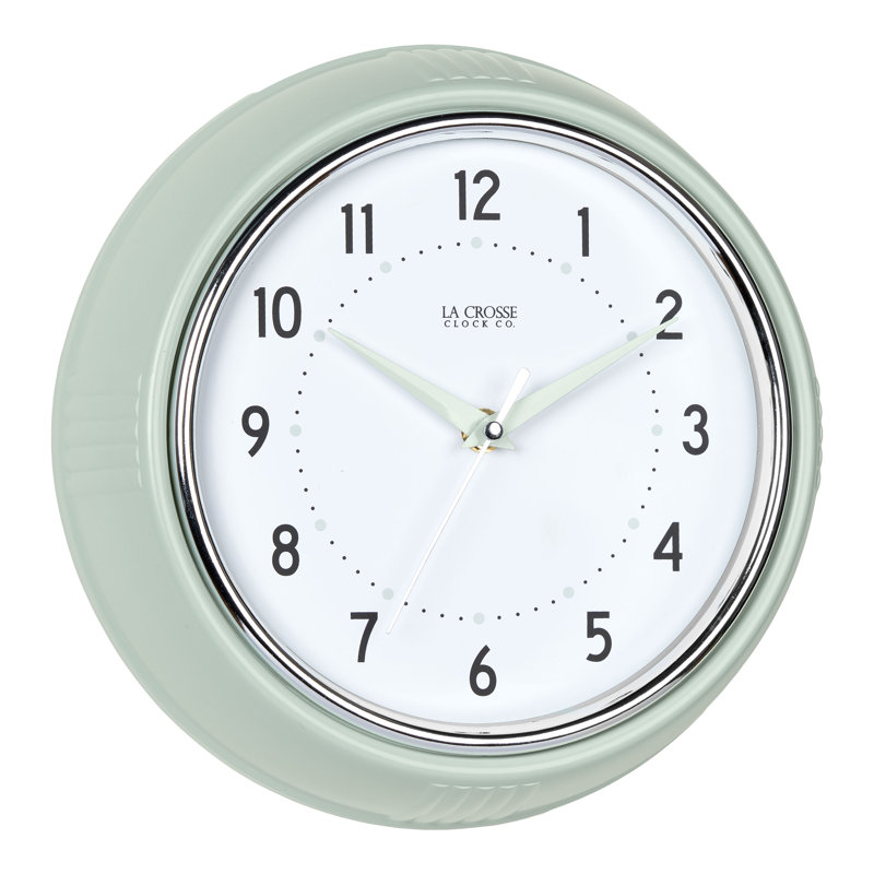 Horloge murale La Crosse, Pistachio Green