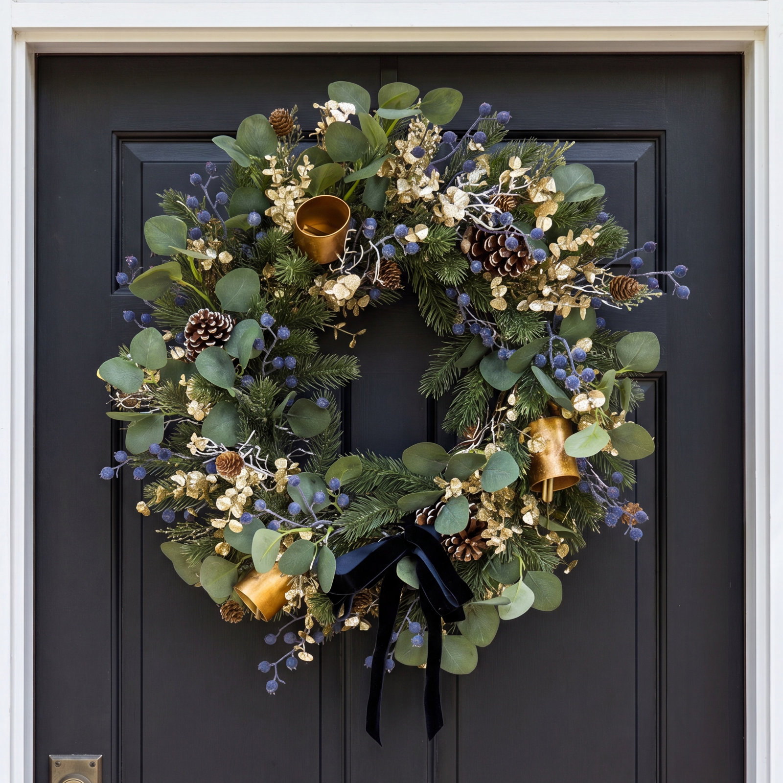 28'' Faux Pinecone Silk Wreath