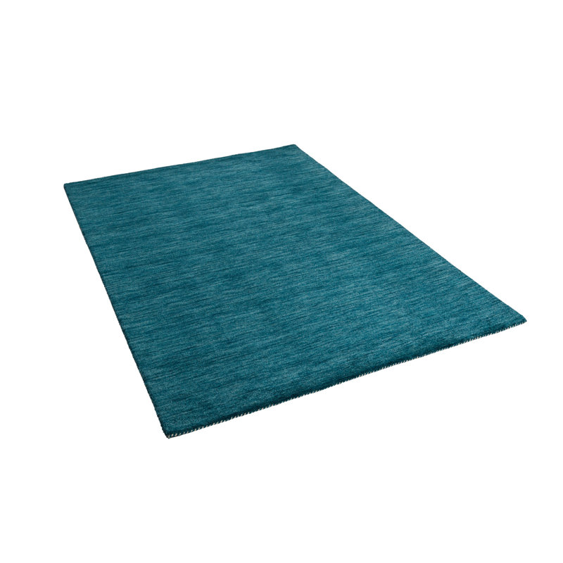 Delegal Solid Colour Wool Area Rug, Rectangle 160 x 230cm