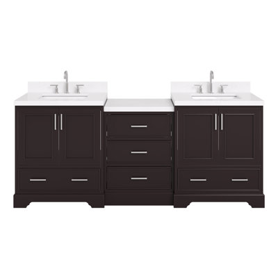 Meuble-lavabo simple 85 po dont 24 po Peighton et rebord 2,1 po CWQZ 1,5CT Peighton Peighton