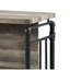 Table à hauteur de comptoir avec structure en métal thermolaqué, gris et chêne et table, limite de poids de la tablette de 50 lb