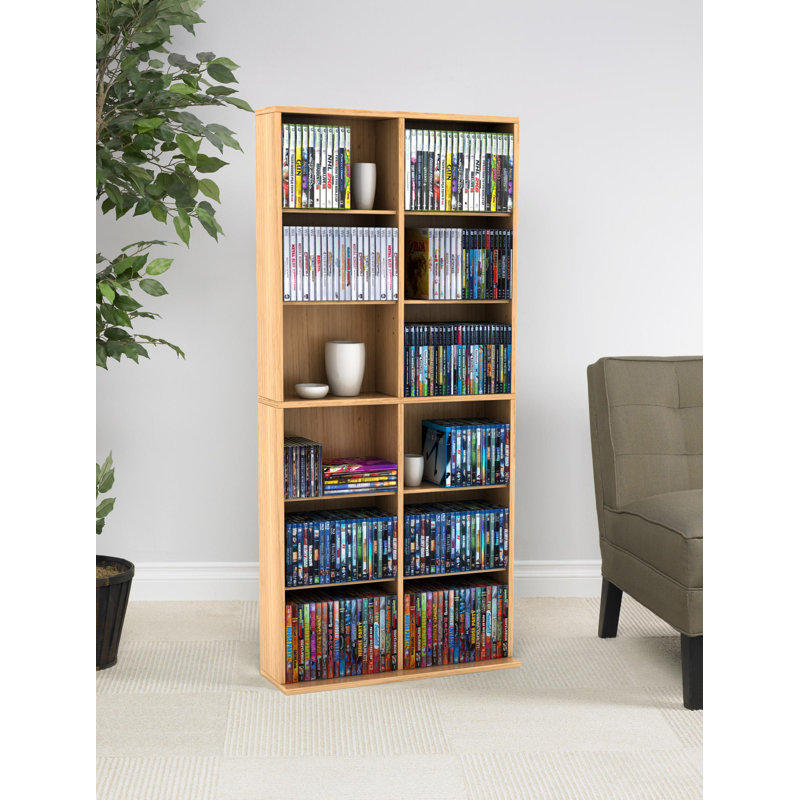 Continuum 54'' H Media Shelves, Maple
