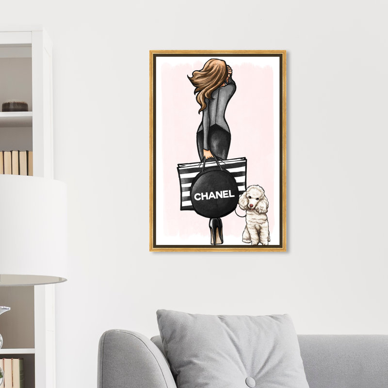 «Fashion and Glam Fashion», Paris, Encadrement doré, H 30 po x l 24 po