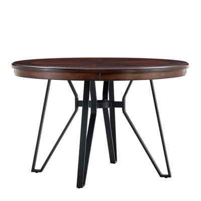 Table de salle à manger ronde (brun)