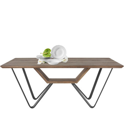 Eyota Metal Base Dining Table