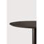 Blend dining table - varnished oak top - brown - Dark Bronze base - round 70/70/76-1308569481-1281196177