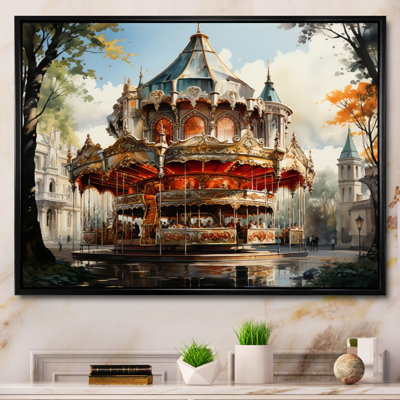 Carousel Whimsical Delight IV, reproduction d'art sur toile