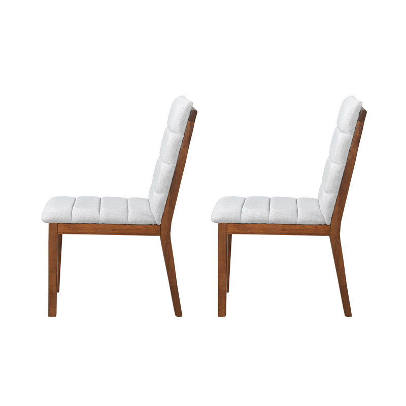 Ensemble de 2 chaises de salle à manger rembourrées Modern, Beige