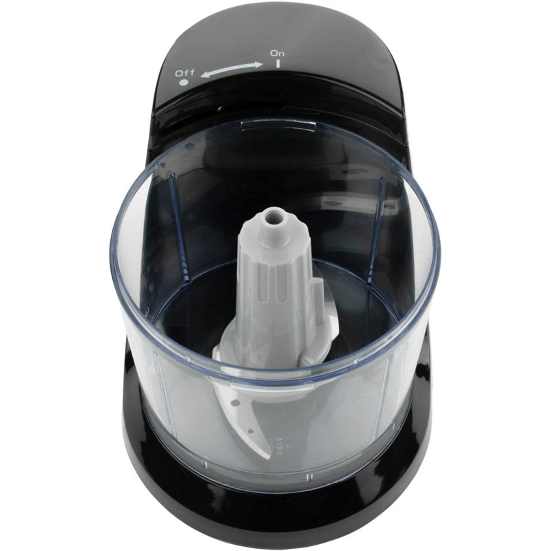 Brentwood 1.5 Cup Mini Food Chopper Processor, Black