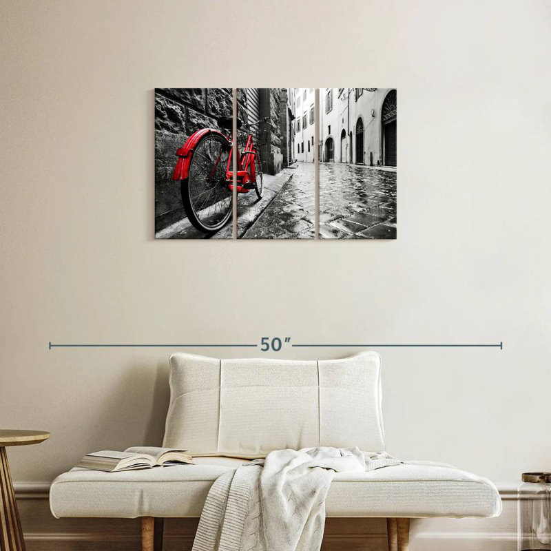 Mehar Red Bicycle Pop, 20" H x 33" W
