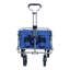 Chariot pliable à roulettes pliable avec roues et porte-boissons pour l'extérieur, le camping, le jardin et le magasinage