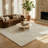 Rug Branch Rahil 8' x 11' (7'10" x 10'10") Beige/Cream Abstract Indoor Area Rug, Comtemporary, Medium Pile, Stain-Resistant Carpet - Living Room, Bedroom, Dining Room, and Kitchen-1048741759