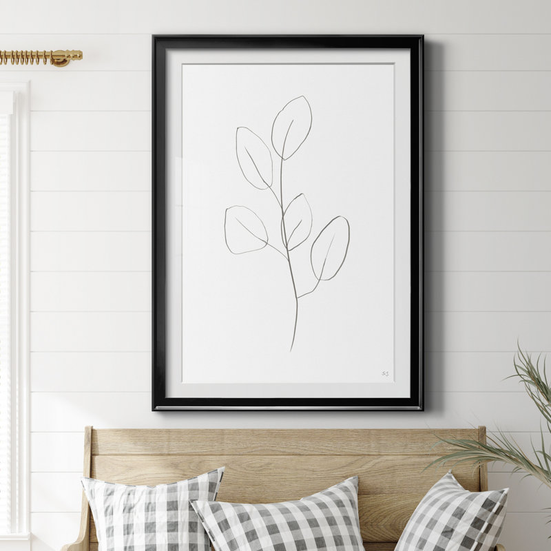 «Botanical Gesture III» - reproduction, Papier noir, H 30,5 po x l 42,5 po x P 1,5 po
