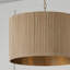 Luminaire suspendu tambour en or 3 lumières Donovan-94392769