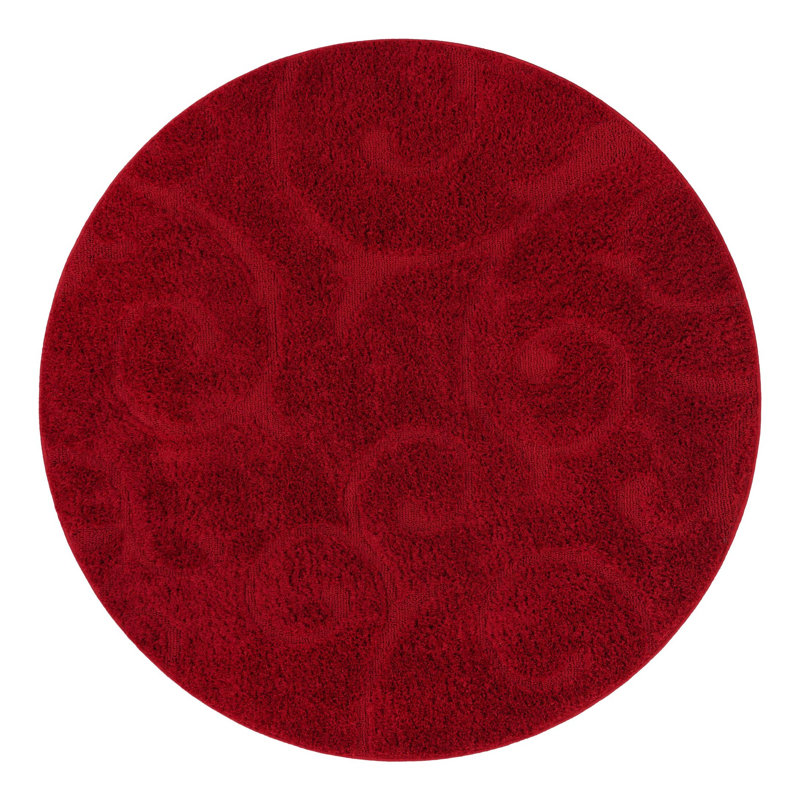 Tapis rouge sang Baynes, Rond 5 pi 3 po, Red