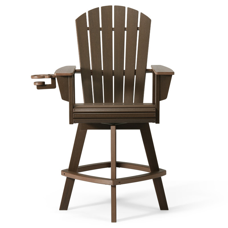 Chaise de bar pivotante Adirondack, Gray