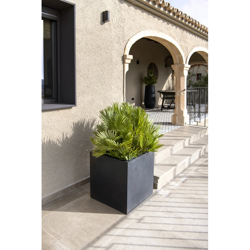 Eastvale Handmade Planter Box, Gray, 24" H x 24" W x 24" D