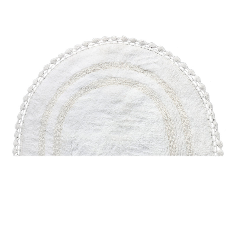 Tapis pour salle de bain Akifumi, Blanc