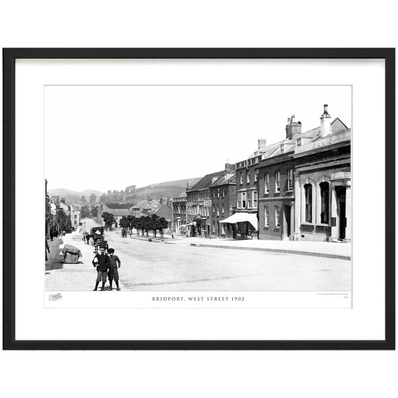 Bridport, West Street 1902 by Francis Frith - Single Picture Frame Print, 45cm H x 60cm W x 2.3cm D