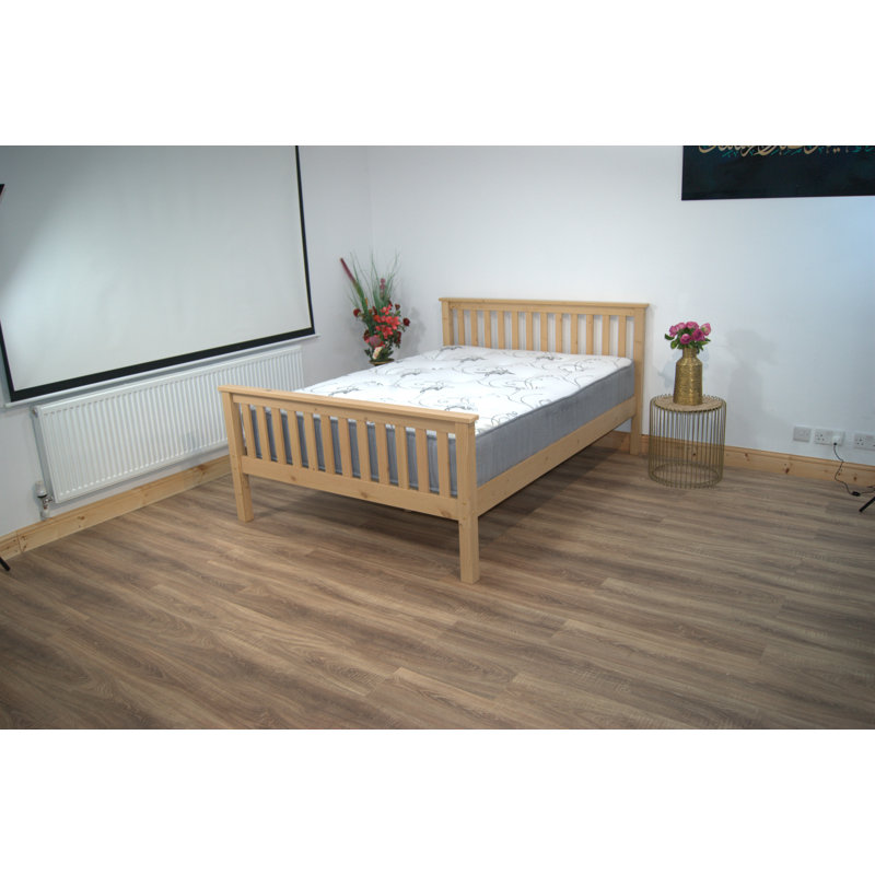 Hampshire UV Waxed Pine Wooden Bed, Double