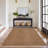 Washable Living Room Rug 4x6 Ft Modern Geometric Stripe Area Rug Non-Slip Foldable Carpet for Bedroom Office Non Shedding Mat Camel-627502149-626354452