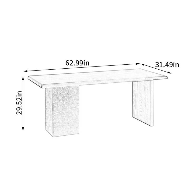 Merrifield, H 29,52 po x L 62,99 po x l 31,49 po
