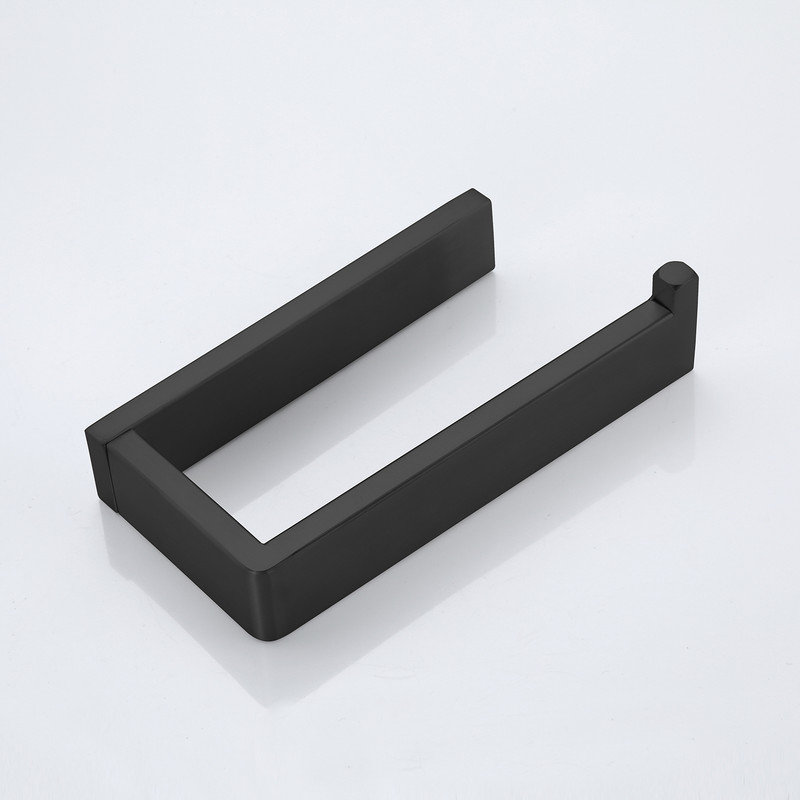 SUS304 Wall Mounted Toilet Paper Holder, Matte Black