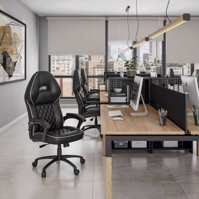 High Back Executive Sport Race Office Chair, Black