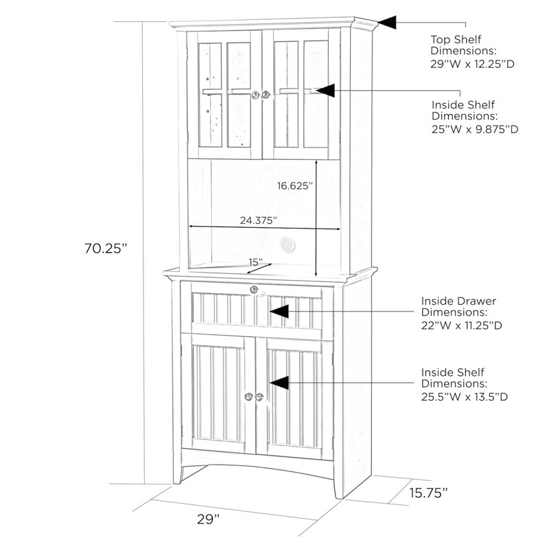 Sorens 70.25'' Kitchen Pantry, White
