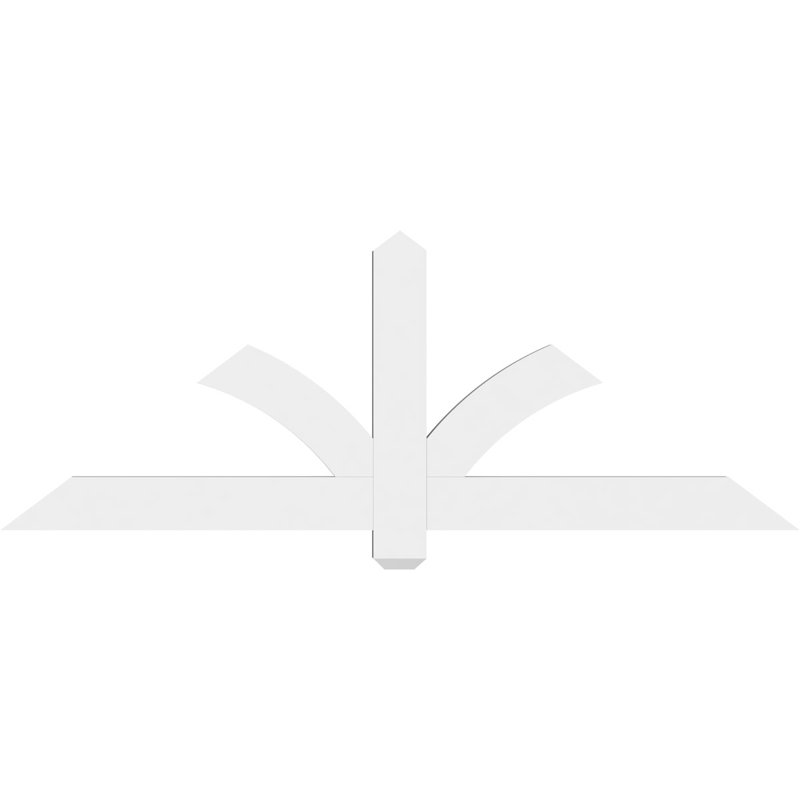 Support pour pignon en PVC Redmond, H 22,5 po x l 60 po (pas: 9/12), P 2 po x F 4 po