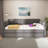 Space-Saving Queen Upholstered Bed With Trundle - USB Charging, Sturdy Frame, No Box Spring-1672724472