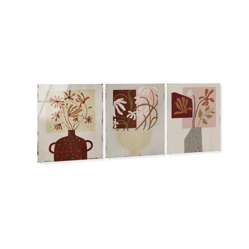 Modern Vases Set Set by Oliver Gal, High-Gloss Acrylic Print, 30"H x 36"W