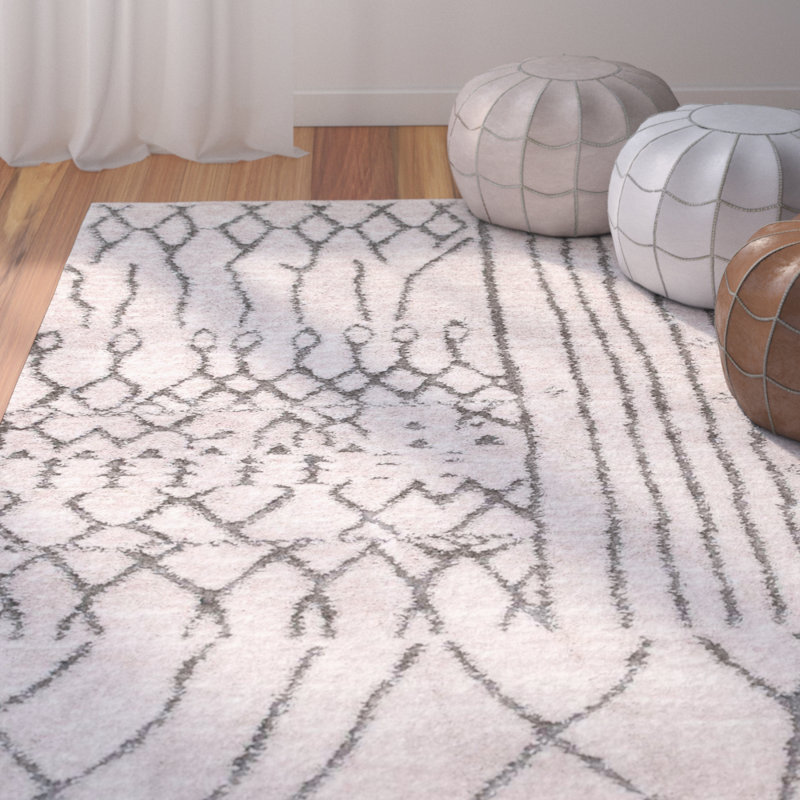 Tapis beige clair Winder, Rectangle 4 pi x 6 pi
