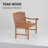 Cynthia Solid Wood Teak Outdoor Bench