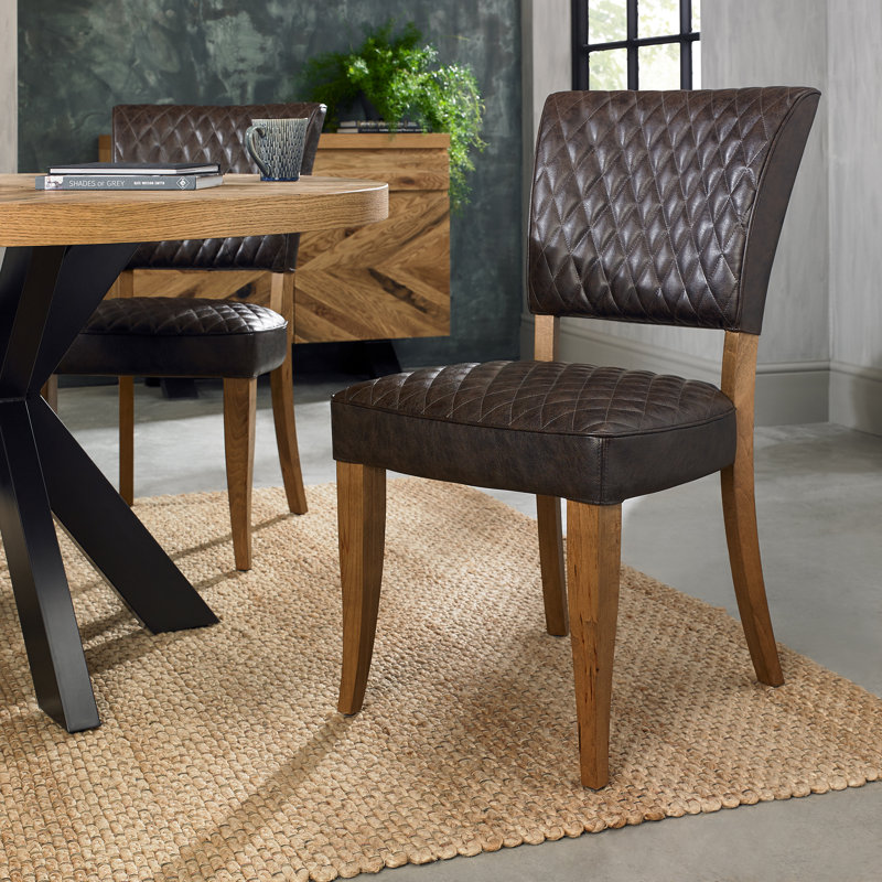 Mahaney Side Chair in Old West Vintage, Rustic Oak