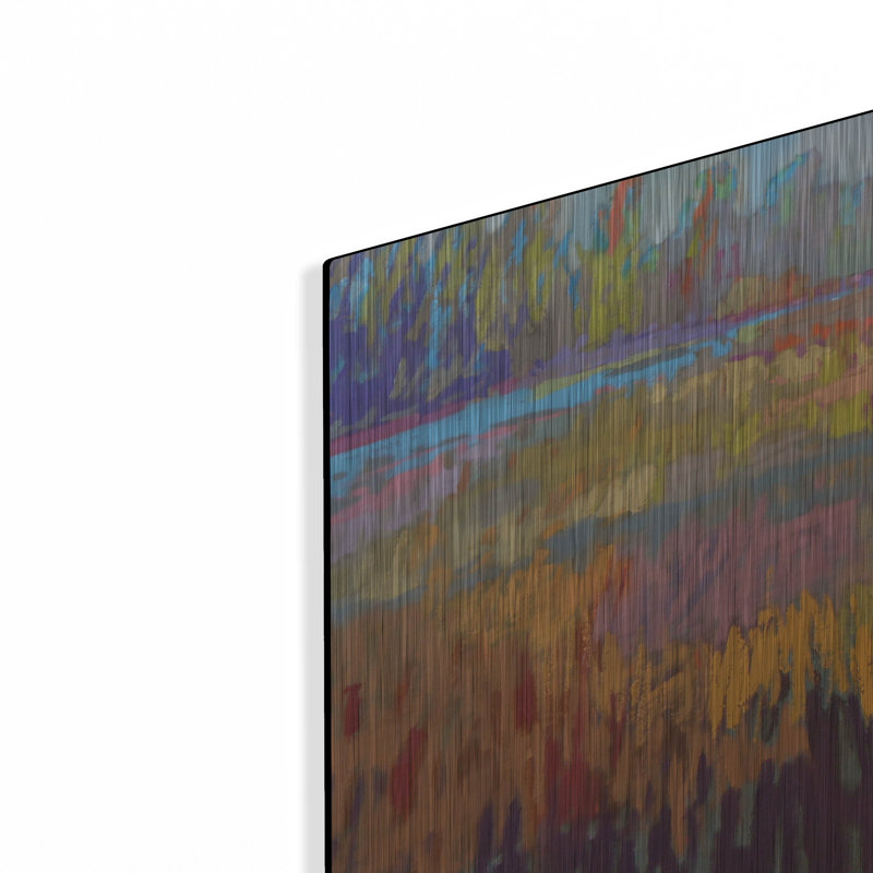 Winston Porter «Colorfield XXII» par Jane Schmidt, art mural en métal, H 12 po x l 12 po